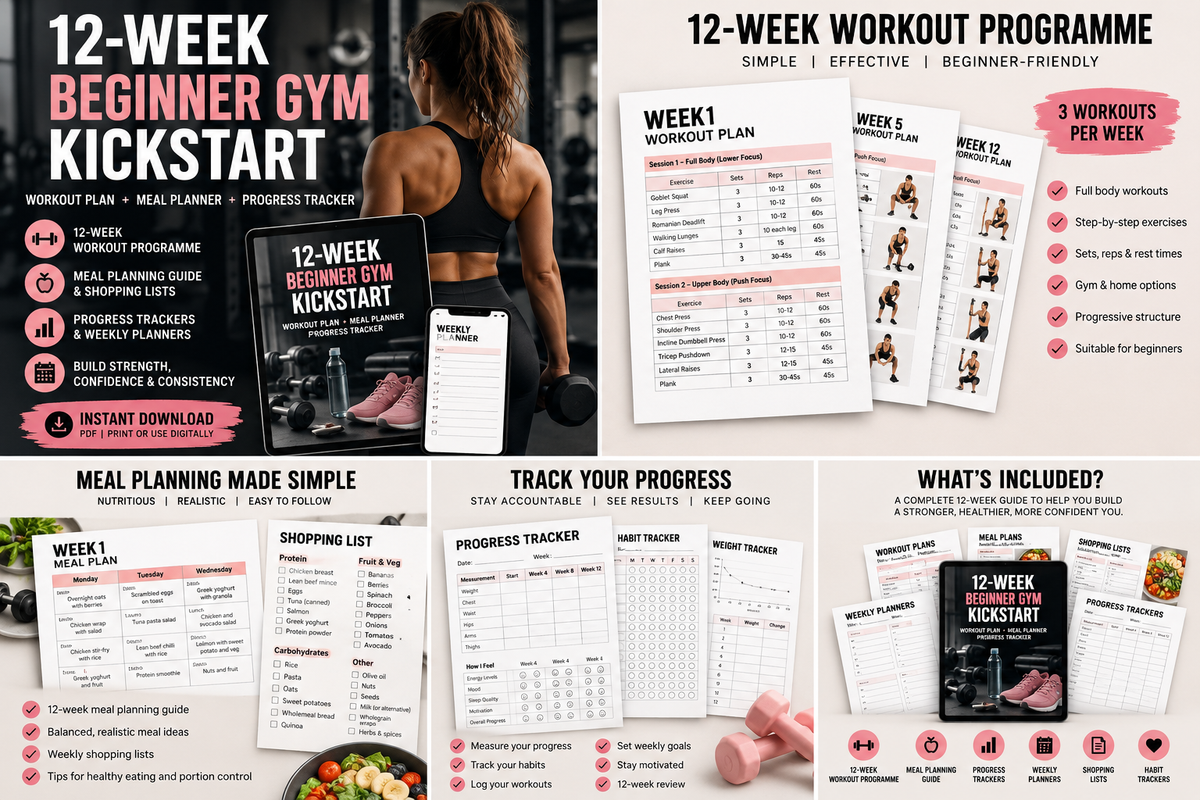 12-Week Beginner Gym Kickstart